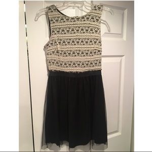 Black and white dress